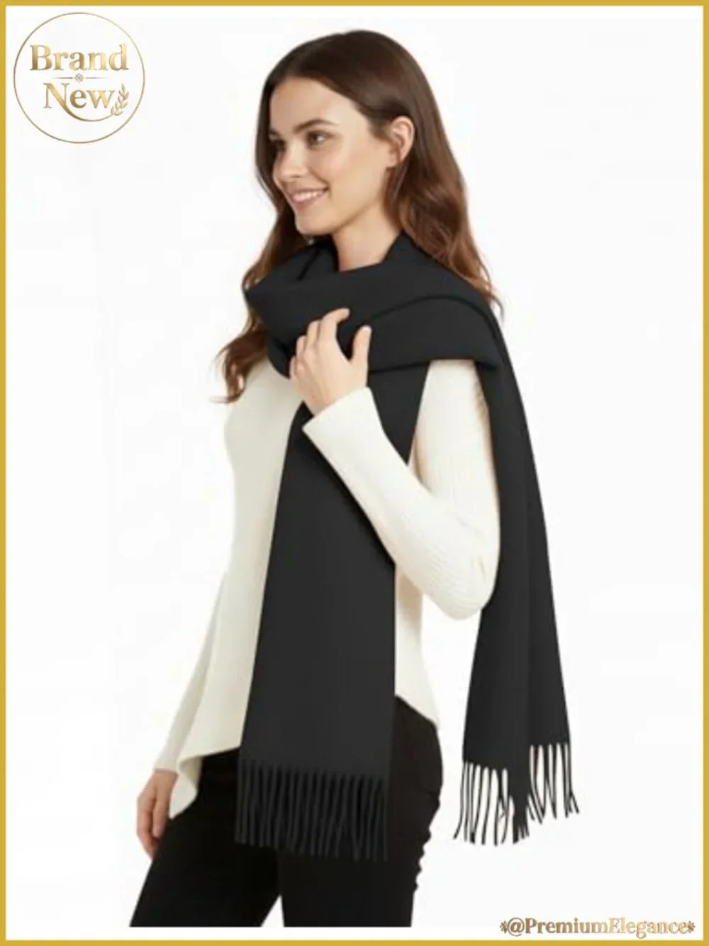 Cashmere Feel Pashmina Shawl Wrap Winter Scarf Wedding Evening Wrap